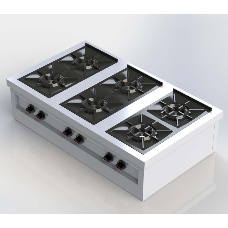 6 BURNER LOW PRESSURE COOKER TABLE TOP - TABLE TOP RANGE Kenya